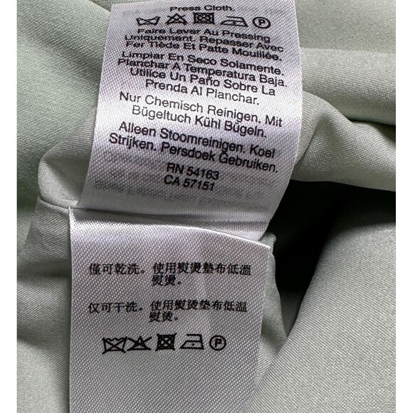 DKNY NWT Womens Asymmetrical Pencil Skirt sz 10 Rose Garden Green Office Career - Picture 10 of 12